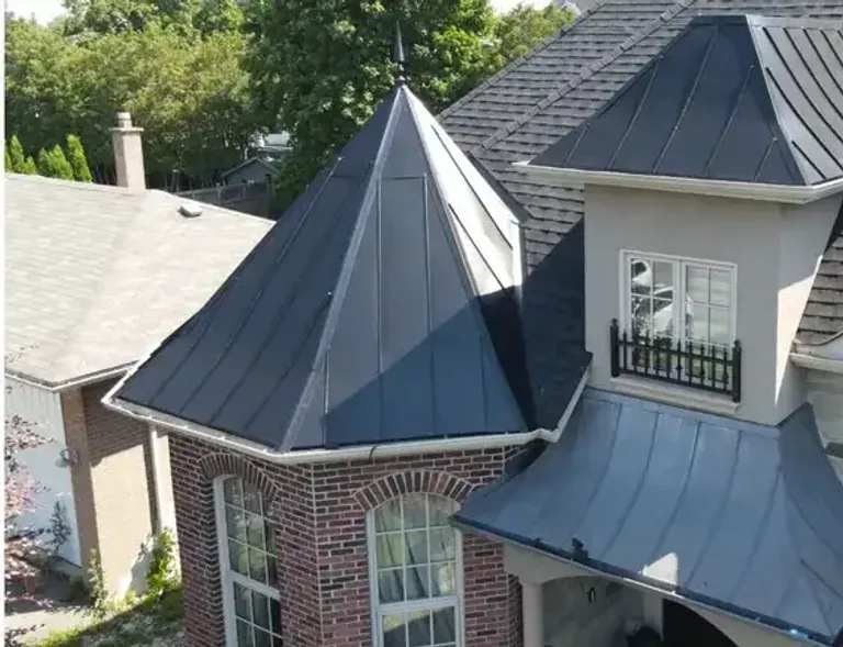 Custom metal and copper roofing by The Roofers