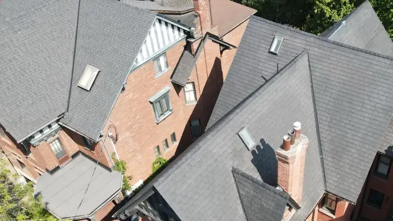 Slate roof installed by The Roofers